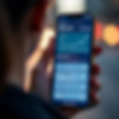 User-Friendly Investment App User-friendly investment app on a smartphone