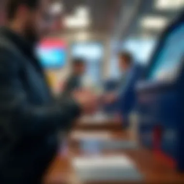Ensuring Security During Cash Deposits Secure cash deposit at Capital One branch