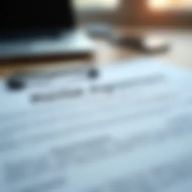 Rental Agreement Insights A close-up of a rental agreement document