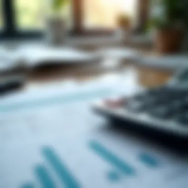 Calculating Mortgage Options A close-up of a financial calculator and mortgage documents