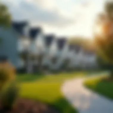 Diverse Homes in a Suburban Setting A serene suburban neighborhood with various home styles