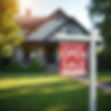 A welcoming open house sign in front of a charming property