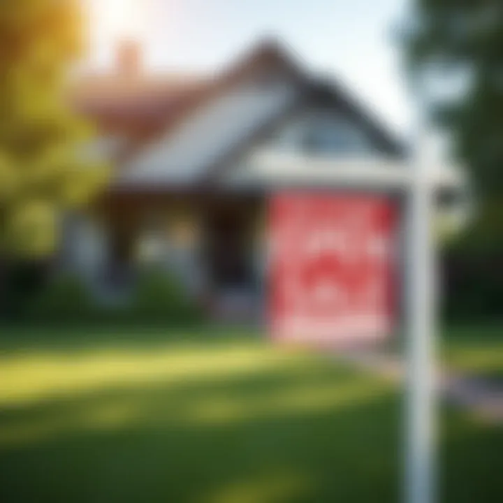 A welcoming open house sign in front of a charming property