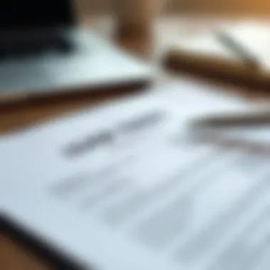 Understanding Lease Terms Detailed view of a lease agreement with a pen