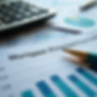 Calculating Mortgage Principal Paydown A calculator and financial documents representing mortgage calculations