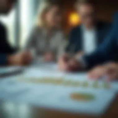 Financial Decision-Making in Context Conceptual image illustrating financial decision-making