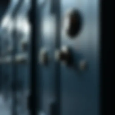Robust Design of Safety Deposit Safes An illustration of a safety deposit safe showcasing its robust design and security features.