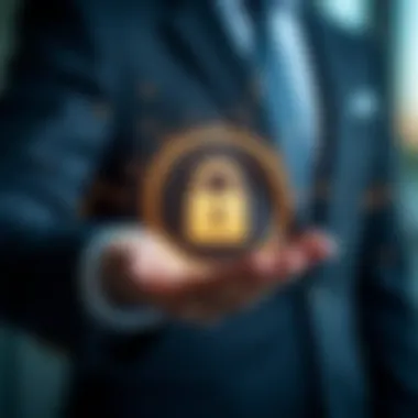 A secure lock symbol representing credit security