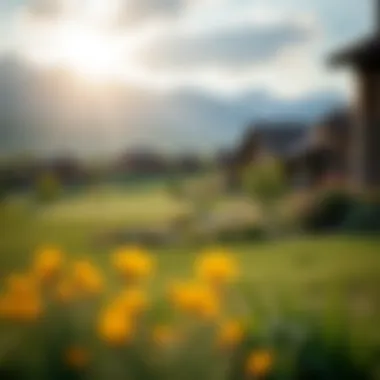 Scenic view of a Wyoming retirement community